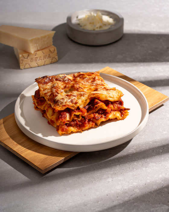 Lasagne, fotografiert für das BORA-Kochbuch