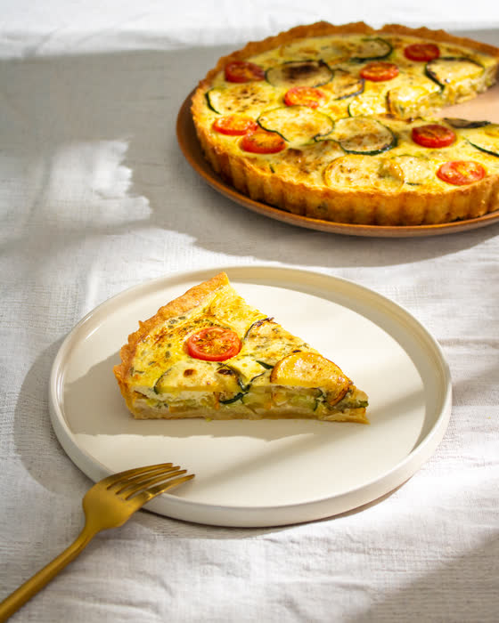 Tomaten-Zucchini-Quiche, BORA-Kochbuch